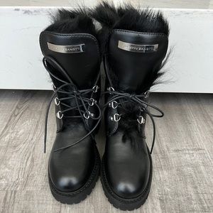 Giuseppe Zanotti Phillis Combat Boot in black